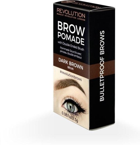 Makeup Revolution Brow Pomade - Dark Brown
