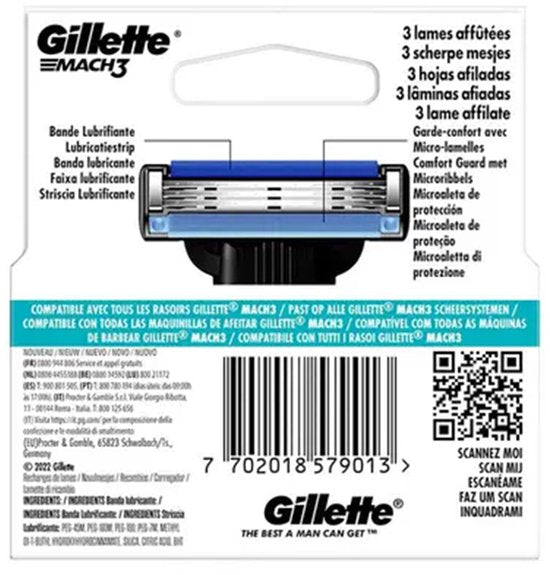 Gillette Mach3 4 Scheermesejs