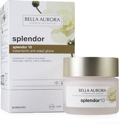 Anti-Veroudering Crème Splendor 10 Bella Aurora Spf 20 (50 ml)