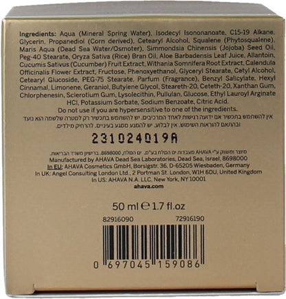 AHAVA Dode Zee Osmoter Crème | 24-Uurs Hydratatie | Blauw Licht Bescherming | Anti-rimpel Formule | Anti-Aging Dagcrème voor Mannen & Vrouwen | Moistu