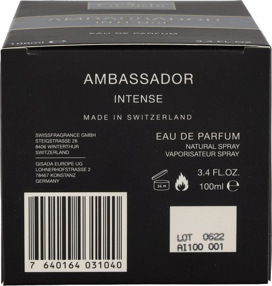 Gisada Ambassador Intense - 100 ml - eau de parfum spray - herenparfum