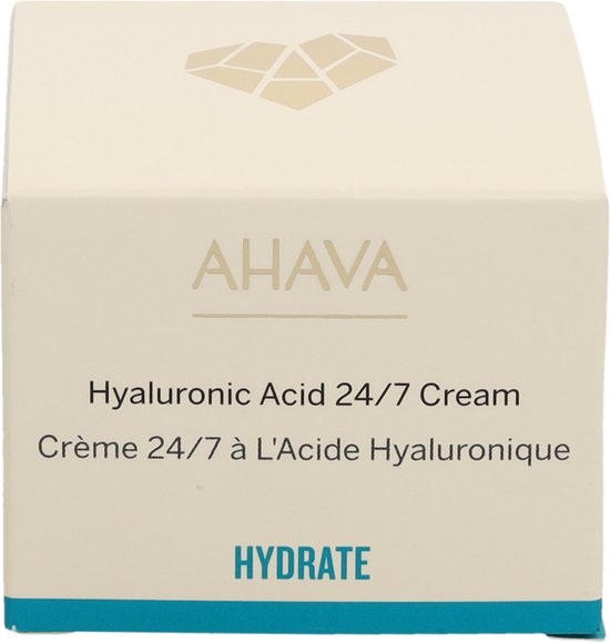 AHAVA Crème met Hyaluronzuur | Intensieve Hydratatie & Huidverfijning | Verzacht Uitdrogingslijnen | Hyaluronic Acid | Anti-Rimpel & Anti-Aging voor M