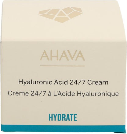 AHAVA Crème met Hyaluronzuur | Intensieve Hydratatie & Huidverfijning | Verzacht Uitdrogingslijnen | Hyaluronic Acid | Anti-Rimpel & Anti-Aging voor M