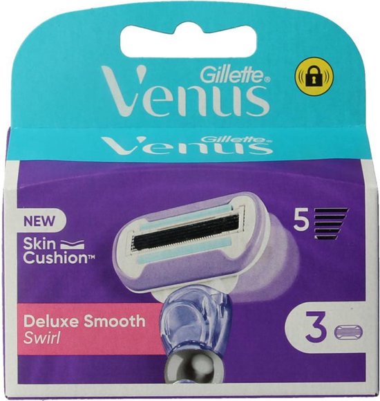 Gillette Venus Deluxe Smooth Swirl - Voor Een Gladde Scheerbeurt - 3 Navulmesjes