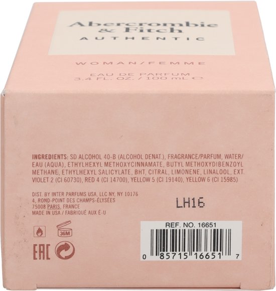 Abercrombie & Fitch Authentic Women Eau de Parfum Spray 100 ml