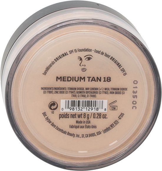 BareMinerals Original Foundation SPF15 18 Medium Tan 8 gr