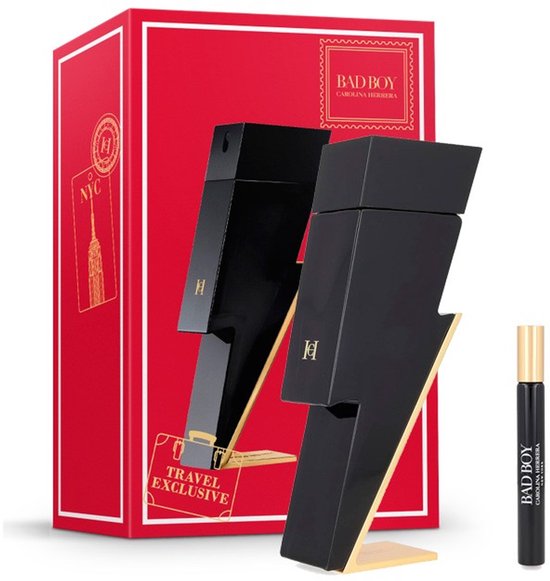 Carolina Herrera Bad Boy Giftset 110 ml - Edt Spray 100ml/ Edt Spray 10ml