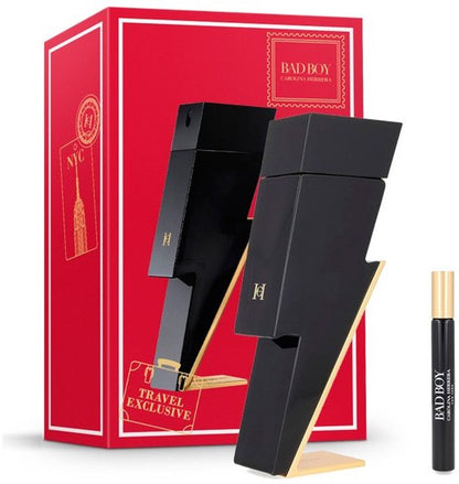 Carolina Herrera Bad Boy Giftset 110 ml - Edt Spray 100ml/ Edt Spray 10ml