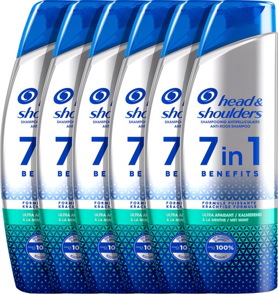 Head & Shoulders 7in1 - Anti-Roos Shampoo - Ultra Kalmerend - 6 x 225 ml