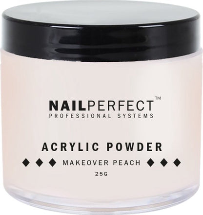 Nail Perfect - Makeover Acrylic Powder - Peach - 25 gr