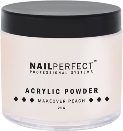 Nail Perfect - Makeover Acrylic Powder - Peach - 25 gr