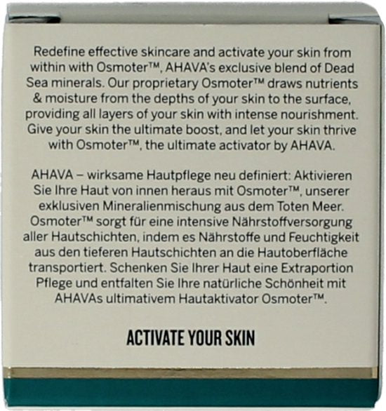 AHAVA Extreem verstevigende oogcréme – Geeft stevigheid aan de huid – Biedt intense hydratatie – Anti Rimpel – VEGAN – Alcohol- en parabenenvrij – Parfumvrij – 15ml