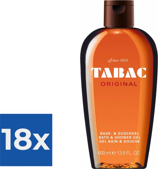 Tabac Original - 400 ml - Douchegel - Voordeelverpakking 18 stuks