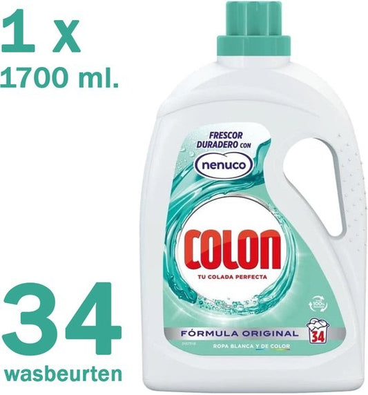 1 x Colon Nenuco Wasmiddel - 1700 ml. - 34 wasbeurten