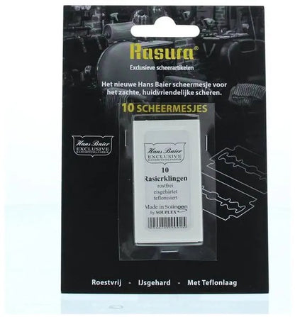 Rasura Blister met Solingen Scheermesjes 10 stuks