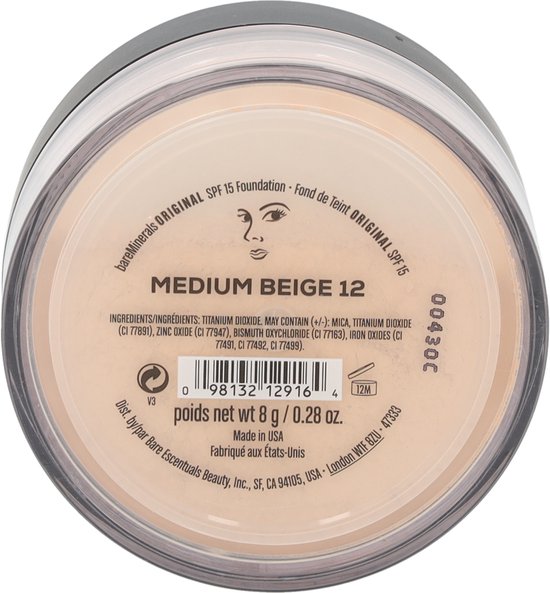 Poeder Makeup Basis Shine Inline Original 12-medium beige Spf 15 (8 g)