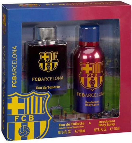 FC Barcelona Gift Set EDT 100 ml and deospray FC Barcelona 150 ml