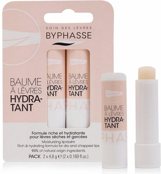 Vochtinbrengende Lip Balsem Byphasse (4,8 g x 2)