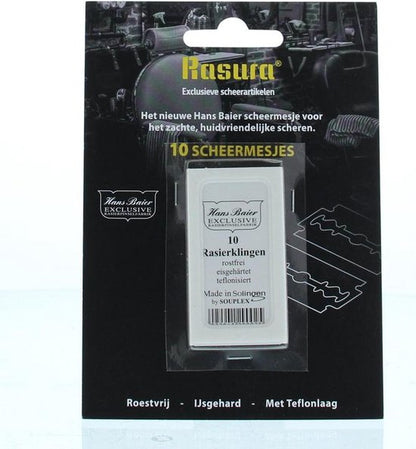 Rasura Blister met Solingen Scheermesjes 10 stuks