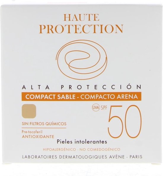 Avène Zon Compact Crème Sable SPF50 - Zonnebrand - 10 ml