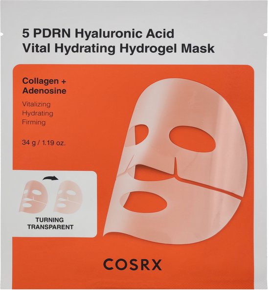 Cosrx - 5 PDRN Hyaluronic Acid Vital Hydrating Hydrogel Mask 3-Pack