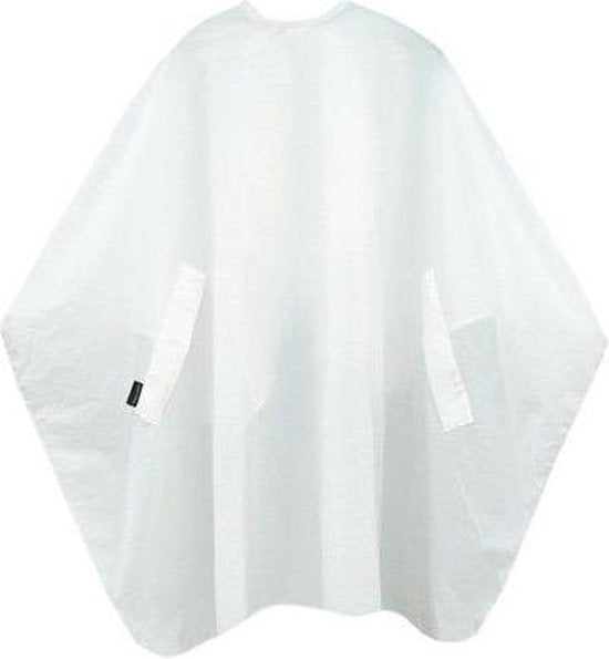 Trend-Design Kapmantel Classic button wit 135x150cm