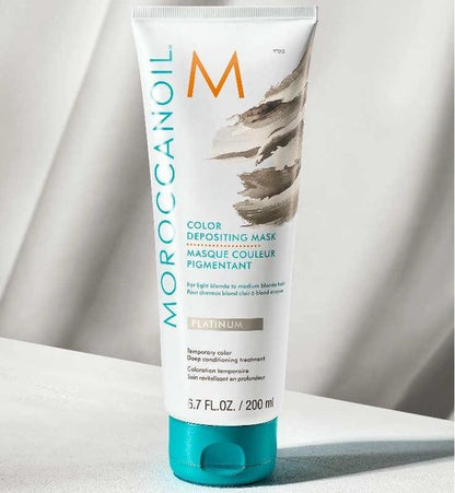 Moroccanoil Color Depositing Mask Platinum - Haarmasker - 200ml