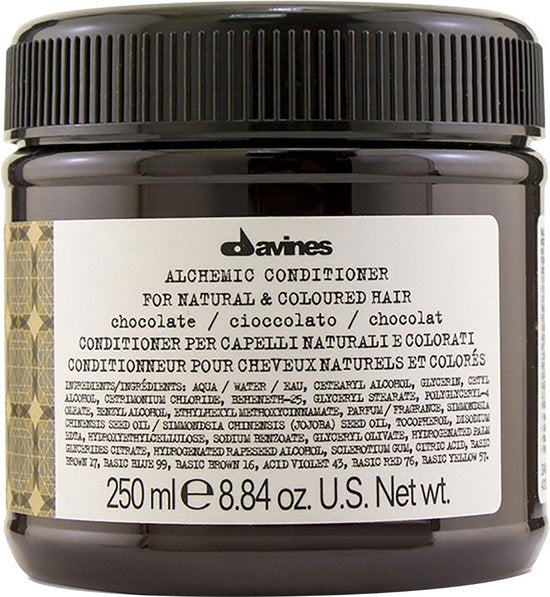 Davines Alchemic Conditioner Chocolate - Gekleurde conditioning crème voor donkerbruin haar