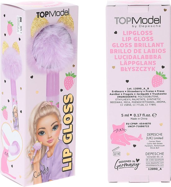 Depesche - TOPModel lipgloss pompon - BEAUTY and ME - 1 stuk