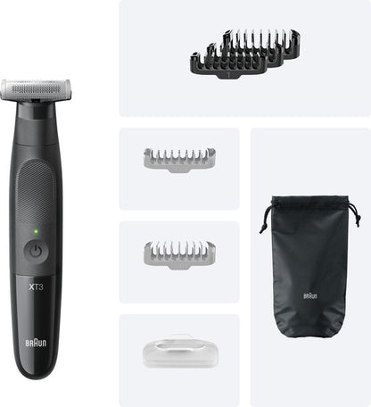 Braun All-in-One Series X XT3200 +7 Stylingtools - 4D Flex Scheerblad - Style & Scheer - Zwart