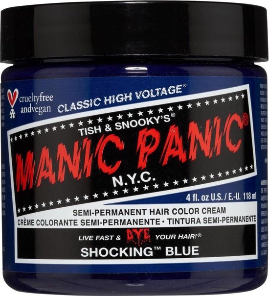 Manic Panic Semi permanente haarverf Shocking Blue Classic Blauw