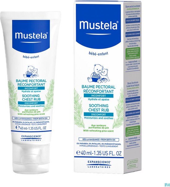 Mustela - Bébé Soothing Chest Rub Balm - Pine Essence Balm For A Peaceful Sleep