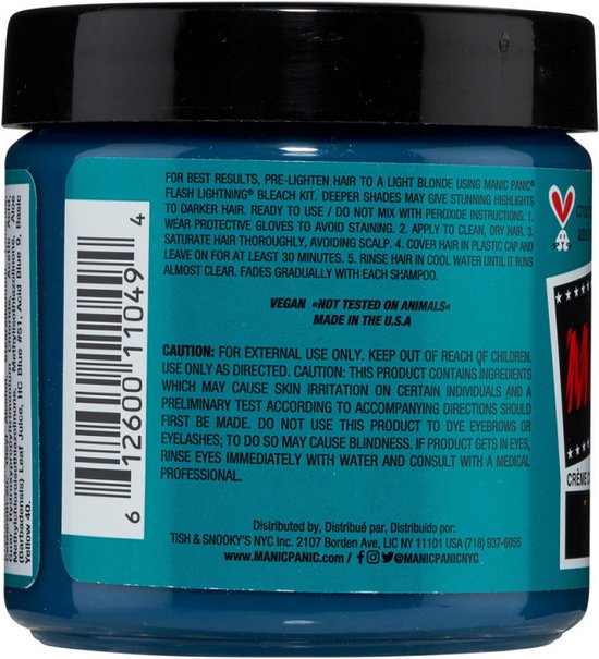 Permanente Kleur Classic Manic Panic MPNYC Siren'S Song (118 ml)