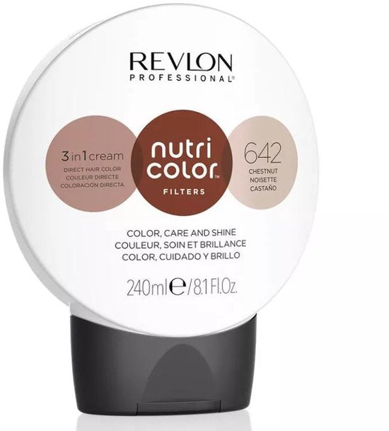 Permanente Kleur Nutri Color Revlon 642 Bruin (240 ml)