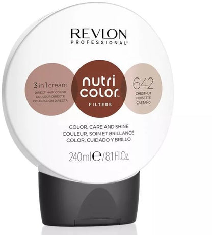 Permanente Kleur Nutri Color Revlon 642 Bruin (240 ml)