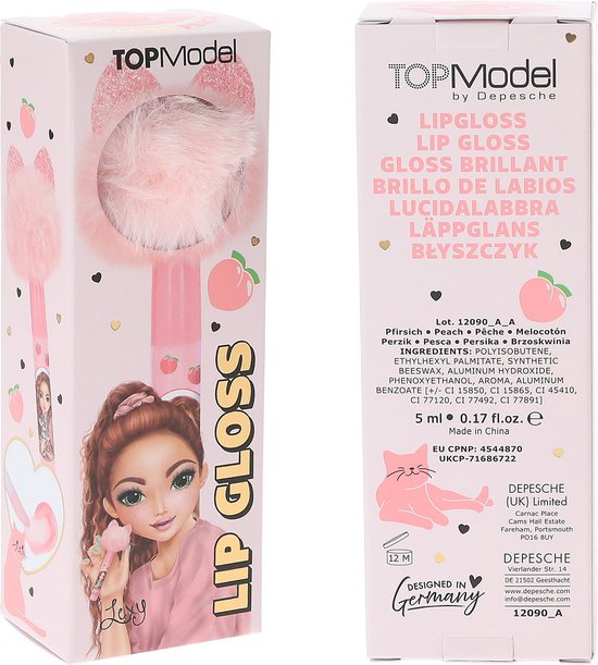 Depesche - TOPModel lipgloss pompon - BEAUTY and ME - 1 stuk