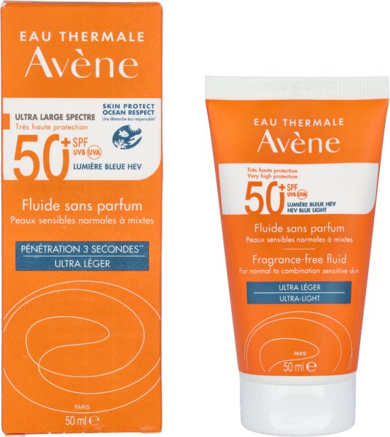 Avène Zon Fluide SPF50+ - Zonnebrand - 50 ml