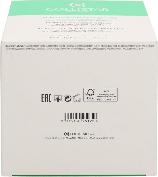 Collistar Firming Talasso Scrub With Essential Oils And Cherry Extract