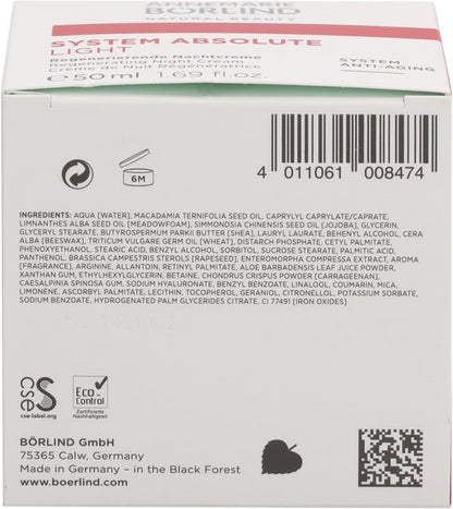 Annemarie Börlind - Absolute Anti-Aging NachtCreme Light - 50 ml