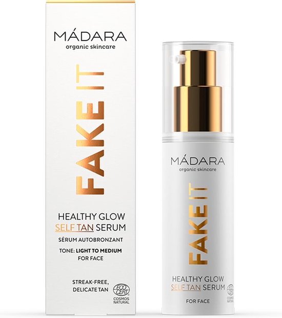 MÁDARA FAKE IT Serum Zelfbruiner Gezicht 30ml  - hyaluronzuur - vitamine E