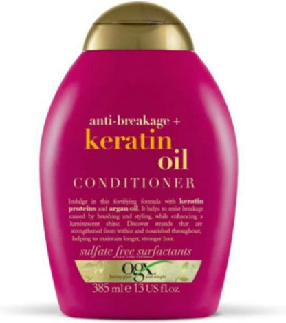 Anti-haaruitval Anti-breuk Conditioner OGX Keratine (385 ml)