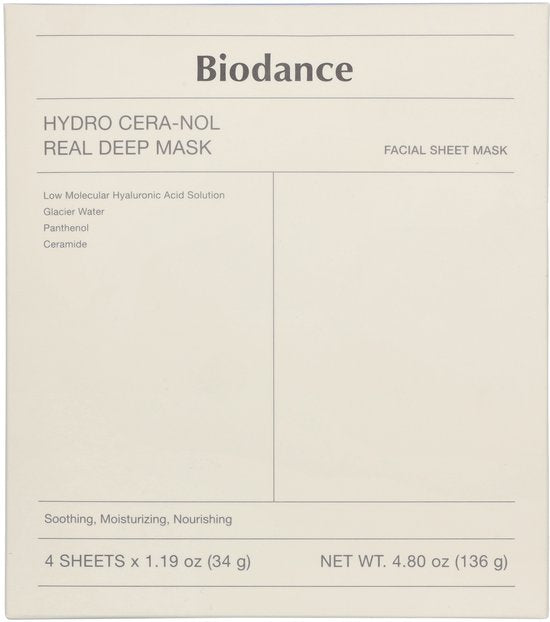 Biodance - Hydro Cera-nol Real Deep Mask - 4pcs