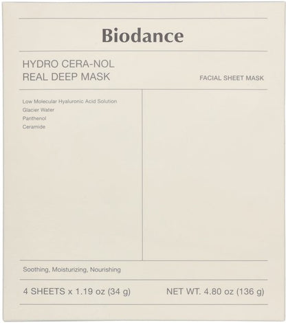 Biodance - Hydro Cera-nol Real Deep Mask - 4pcs