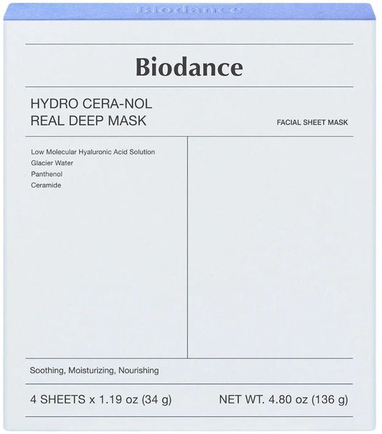 Biodance - Hydro Cera-nol Real Deep Mask - 4pcs