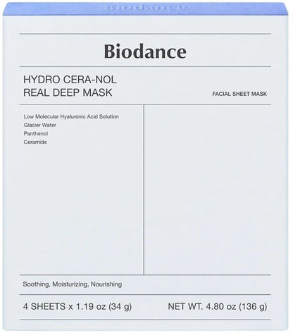 Biodance - Hydro Cera-nol Real Deep Mask - 4pcs