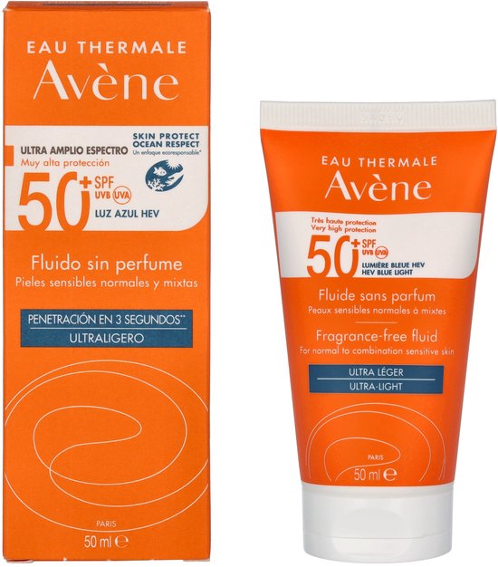 Avène Zon Fluide SPF50+ - Zonnebrand - 50 ml