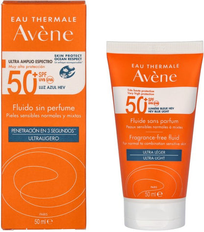 Avène Zon Fluide SPF50+ - Zonnebrand - 50 ml