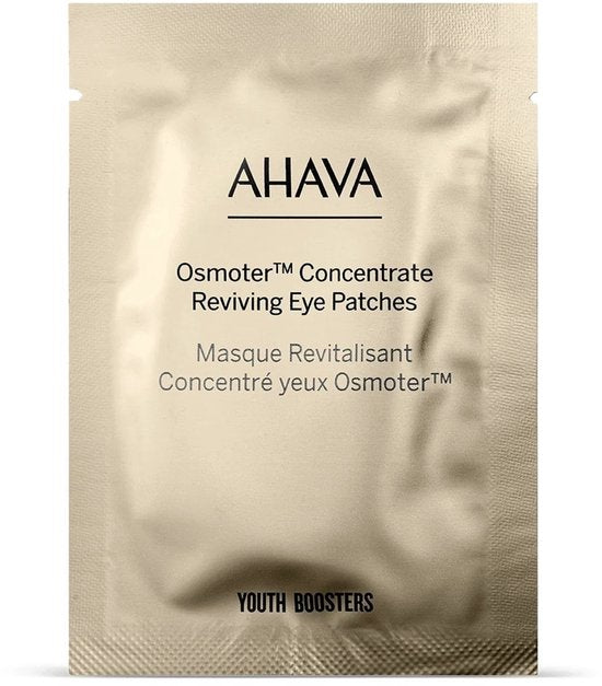 AHAVA Oogmasker met Mineralen uit de Dode Zee - Anti-Rimpel & Anti-Aging | Helpt tegen Wallen & Donkere Kringen | Verbetert Uitstraling & Frisheid | Hyaluronic Acid voor Dames & Heren | Gezichtsverzorging met Vitamine C & Hyaluronzuur - 6 stuks