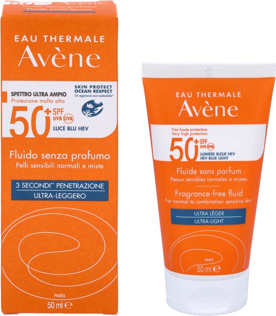 Avène Zon Fluide SPF50+ - Zonnebrand - 50 ml