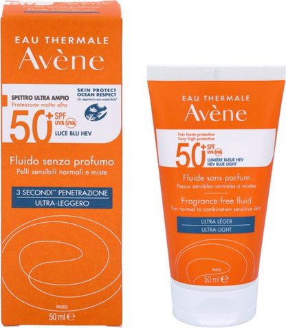 Avène Zon Fluide SPF50+ - Zonnebrand - 50 ml